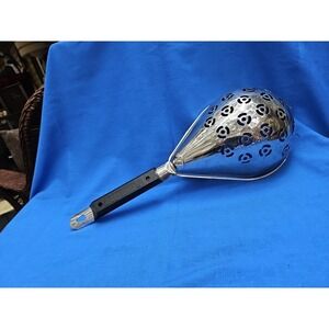 Vitantonio Stainless Steel Pasta Colander Handle Strainer Dipper Scoop 17" Italy